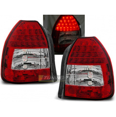 Honda Civic 09.95-02.01 3d zadné lampy red white (LDHO02)