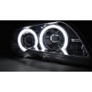 BMW E46 04.2003-06 Coupe, Cabrio predné číre svetlá Angel Eyes CCFL Xenon chrome (LPBMH4)