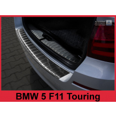 Nerez kryt- čierna ochrana prahu zadného nárazníka BMW 5 F11 2010-17