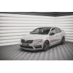 Spoiler pod predný nárazník Ver.1 pre Škoda Octavia III RS Facelift Mk3, čierny lesklý plast ABS