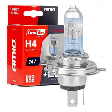Halogénové žiarovky H4 24V 75/70W LumiTec LIMITED +120% DUO AMIO-04951 Halogénové žiarovky H4 24V 75/70W LumiTec LIMITED +120% DUO AMIO-04951