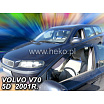 Ofuky predných okien Volvo V70 / XC70 II (2000–2007) – dymové, sada 2 ks