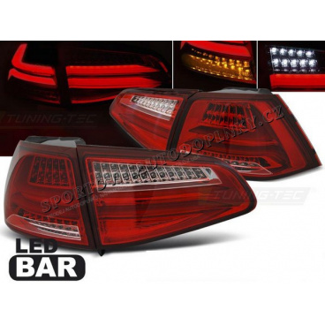 VW Golf 7 2013+ zadné lampy red white LED Bar (LDVWG4) VW Golf 7 2013+ zadné lampy red white LED Bar (LDVWG4)