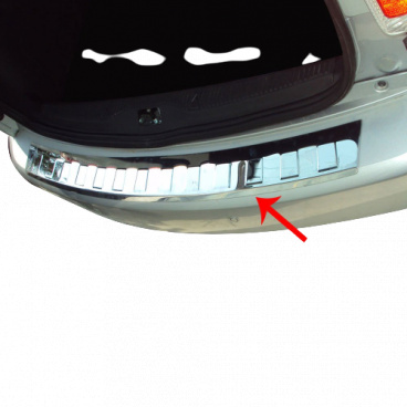 Nerez kryt hrany zadného nárazníka Omtec Škoda Roomster 2007-15, Dacia Lodgy 2012+