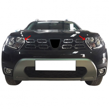 Nerez vnútorné kryty predných svetiel Omtec Dacia Duster 2018+ leštené prevedení Nerez vnútorné kryty predných svetiel Omtec Dacia Duster 2018+ leštené prevedení