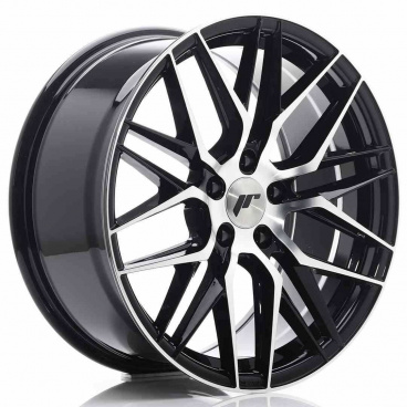 JR Wheels JR28 18x8,5 ET40 5x112 Lesklá čierna s opracovaným čelom JR Wheels JR28 18x8,5 ET40 5x112 Lesklá čierna s opracovaným čelom