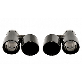 Koncovka Tlmiča 101mmx2 vstup 70mm Black Chrome Sada