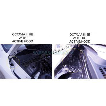 Škoda Octavia III - vzpery kapoty KI-R - pre aktívne kapotu Škoda Octavia III - vzpery kapoty KI-R - pre aktívne kapotu