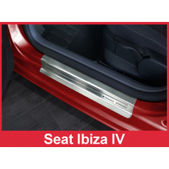 Nerez ochranné lišty prahu dverí 4ks Seat Ibiza 4 2008-16