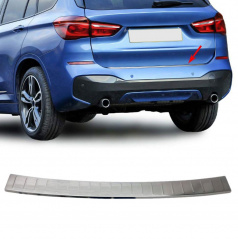 Nerez kryt hrany zadného nárazníka BMW X1 F48 2015-2020 leštený