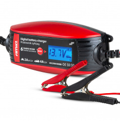 Digitálny usmerňovač nabíjačka na akumulátor 6V 12V - 2A 4A - DVL DBC AMIO-02088