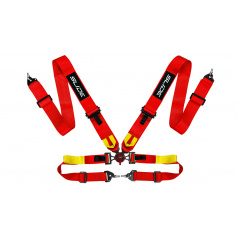 Športové pásy Slide V2 Quick Carbon Červené 4P 3"