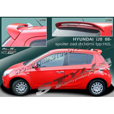Hyundai i20 08+ spoiler zadných dverí horný (EÚ homologácia)