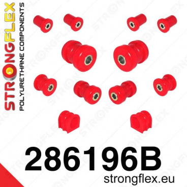 Nissan 350Z StrongFlex sestava silentbloků jen pro přední nápravu 12 ks Nissan 350Z StrongFlex sestava silentbloků jen pro přední nápravu 12 ks
