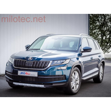 Lišty bočných dverí M-track strieborné matné Škoda Kodiaq od r.v. 2016