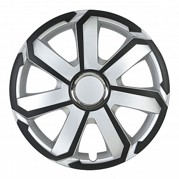 Puklica na koleso AEROSPIN 15" palcov čierno-strieborná Puklica na koleso AEROSPIN 15" palcov čierno-strieborná