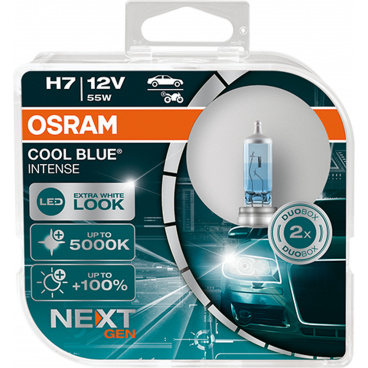 Žiarovka Osram H7 12V Cool Blue Intense Next Generation 5000K +100% box 2ks