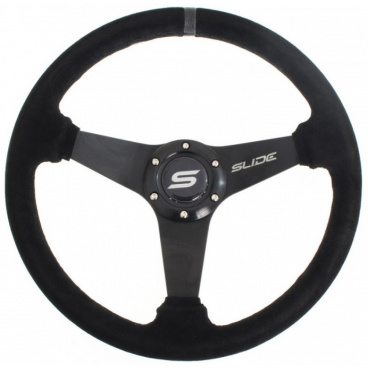 Športový volant WRC SLIDE II čierny (semiš poťah) 350 mm Športový volant WRC SLIDE II čierny (semiš poťah) 350 mm