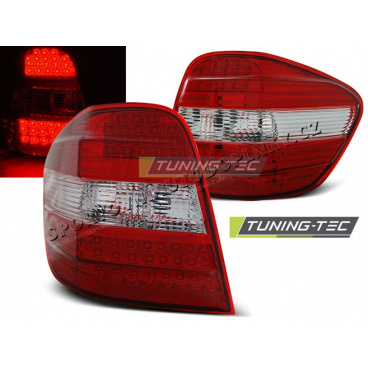 Mercedes M-Klasa W164 2005-2008 zadní LED lampy red white