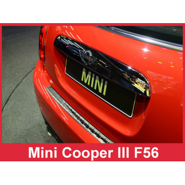 Nerez kryt- ochrana prahu zadného nárazníka Mini Cooper III F 56 2014+