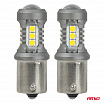 LED žiarovky STANDARD BAU15S PY21W 3030 15SMD biele 12V 24V