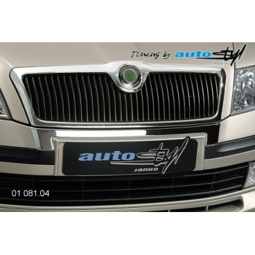 Chróm pod prednú masku Škoda Octavia II