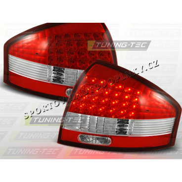 AUDI A6 (C5) SEDAN 1997-04 zadné LED lampy RED WHITE (LDAU03)