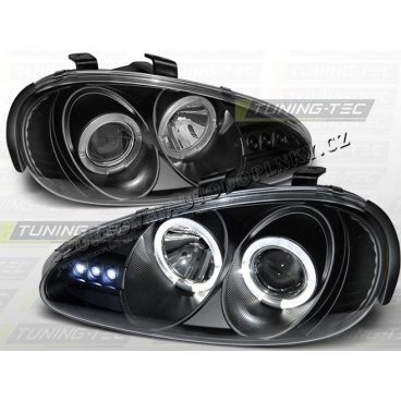 MAZDA MX3 1991-98 PŘEDNÍ ČÍRÁ SVĚTLA ANGEL EYES BLACK MAZDA MX3 1991-98 PŘEDNÍ ČÍRÁ SVĚTLA ANGEL EYES BLACK