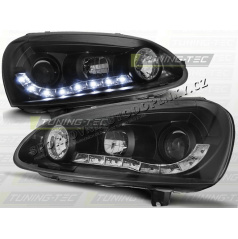 VW Golf V 2003-09 Predné číre svetlá Daylight LED Black (LPVW99)