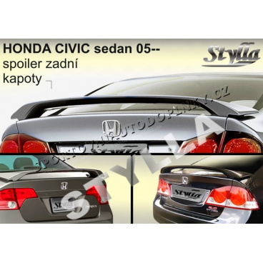 Honda Civic sedan 05+ spoiler zadnej kapoty