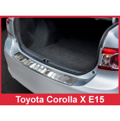 Nerez kryt- ochrana prahu zadného nárazníka Toyota Corolla X E15 2010-13