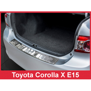 Nerez kryt- ochrana prahu zadného nárazníka Toyota Corolla X E15 2010-13