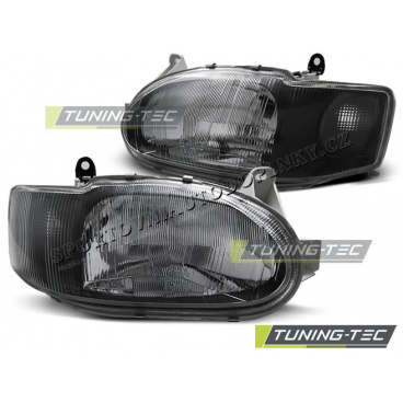 Ford Escort MK7 02.1995-2000 Predné číre svetlá black (LPFO51)