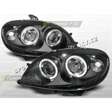 Citroen Saxo 1999-03 Predné číre svetlá Angel Eyes black (LPCI03)