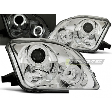 Honda Prelude 02.97-01 predné číre svetlá Angel Eyes chrome (LPHO23) Honda Prelude 02.97-01 predné číre svetlá Angel Eyes chrome (LPHO23)