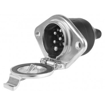 Zásuvka 7.kontaktová-24 Valu-aluminium