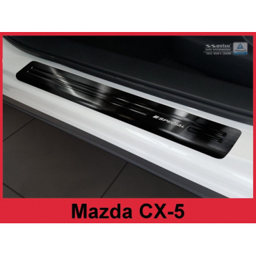 Nerez ochranné lišty prahu dverí 4ks Special čierne Mazda CX-5 2008-17