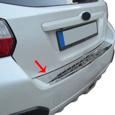 Nerez leštený kryt nakladacej hrany v kufri Subaru XV 2012-18
