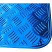 Autokoberce gumové chróm, red, blue, carbon, 4 ks