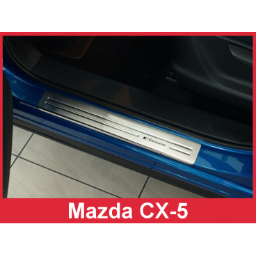 Nerez ochranné lišty prahu dverí 4ks Mazda CX-5 2008-17