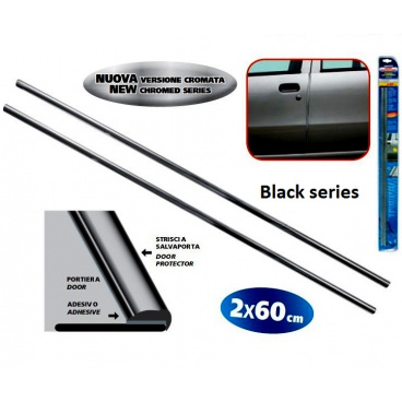 Chránič dverí čierny 2x 65 cm