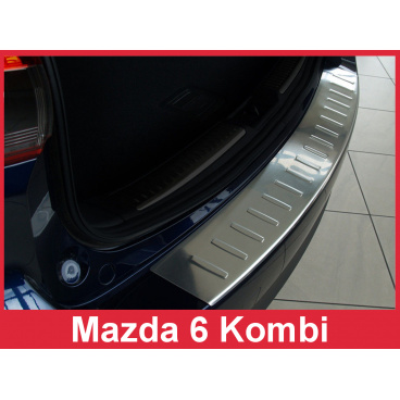 Nerez kryt-ochrana prahu zadného nárazníka Mazda 6 Kombi 2012-16
