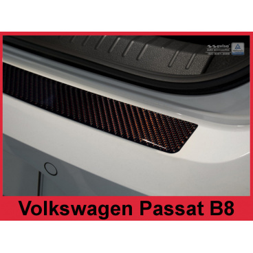 Carbon kryt ochrana prahu zadného nárazníka Volkswagen Passat B8 2014+