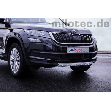 Strieborná ochranná lišta predného nárazníka Škoda Kodiaq Strieborná ochranná lišta predného nárazníka Škoda Kodiaq