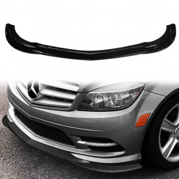 Predný spojler Mercedes-Benz C W204 C204 S204 Facelift Lesklá Čierna Predný spojler Mercedes-Benz C W204 C204 S204 Facelift Lesklá Čierna