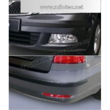 Škoda Octavia II. Facelift Lim., Combi - Ochranné lišty predného a zadného nárazníka