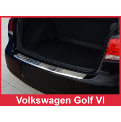 Nerez kryt- ochrana prahu zadného nárazníka Volkswagen Golf VI 2008-12
