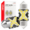 LED žiarovky CANBUS Festoon C5W 12SMD 2016 31mm Biela 12V 24V