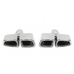 Koncovka tlmiča 250x90mm vstup 67mm Mercedes E63 W212 Leštená Sada