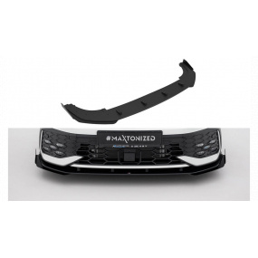 Splitter Volkswagen Golf GTI GTE R-Line Mk8 Facelift Przód Street Pro Black + Gloss Flaps